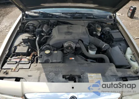 2001 Mercury Grand Marquis Gs z USA, uszkodzony, nr VIN 2MEFM74W71X699165